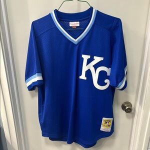 George Brett Mitchell Ness Authentic BP Jersey XL